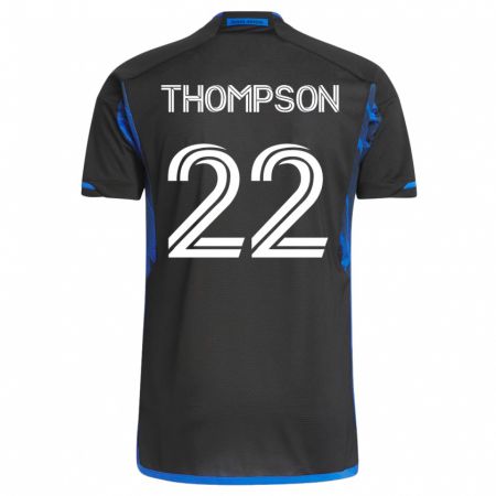 Kandiny Muži Tommy Thompson #22 Modrá Čierna Dresy Hazai Csapatmez 2023/24 Triĭká