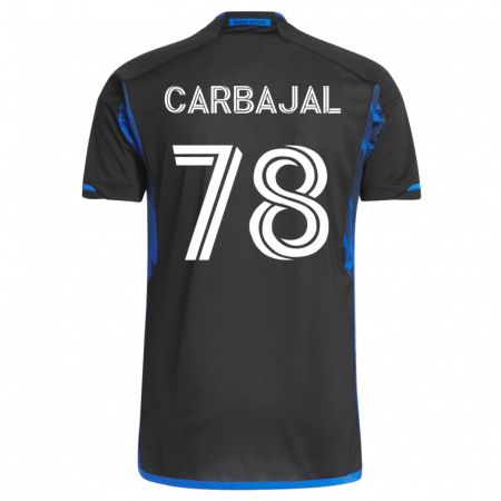 Kandiny Muži Sebastian Carbajal #78 Modrá Čierna Dresy Hazai Csapatmez 2023/24 Triĭká