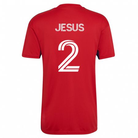 Kandiny Muži Geovane Jesus #2 Červená Dresy Hazai Csapatmez 2023/24 Triĭká