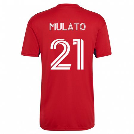 Kandiny Muži José Mulato #21 Červená Dresy Hazai Csapatmez 2023/24 Triĭká