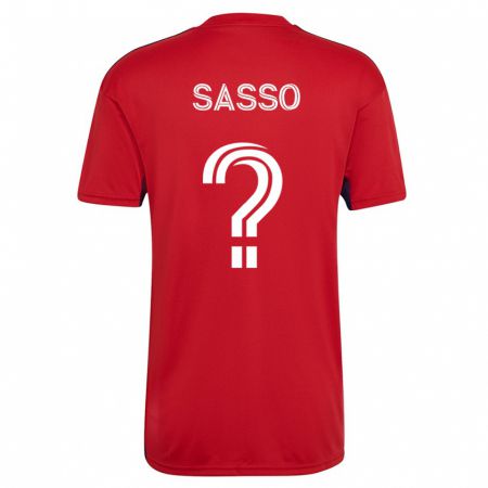 Kandiny Muži Gino Sasso #0 Červená Dresy Hazai Csapatmez 2023/24 Triĭká