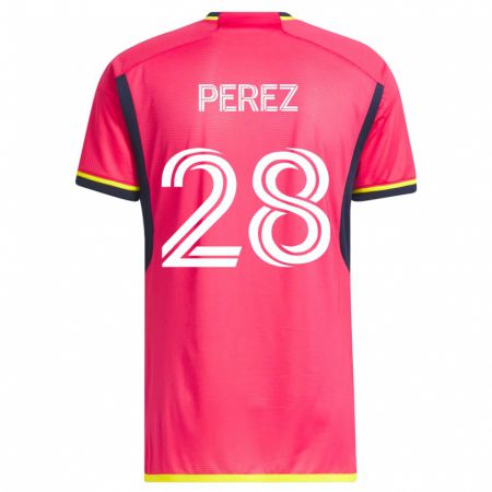 Kandiny Muži Miguel Perez #28 Ružová Dresy Hazai Csapatmez 2023/24 Triĭká