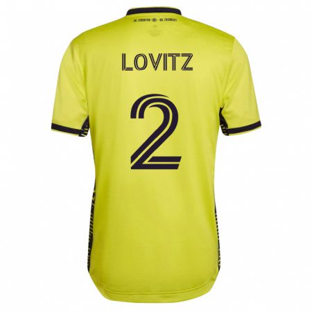 Kandiny Muži Daniel Lovitz #2 Žltá Dresy Hazai Csapatmez 2023/24 Triĭká