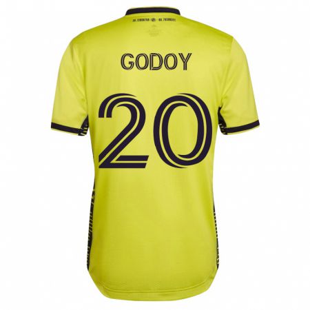 Kandiny Muži Aníbal Godoy #20 Žltá Dresy Hazai Csapatmez 2023/24 Triĭká