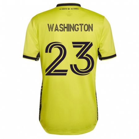 Kandiny Muži Taylor Washington #23 Žltá Dresy Hazai Csapatmez 2023/24 Triĭká