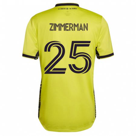 Kandiny Muži Walker Zimmerman #25 Žltá Dresy Hazai Csapatmez 2023/24 Triĭká