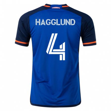 Kandiny Muži Nick Hagglund #4 Modrá Dresy Hazai Csapatmez 2023/24 Triĭká