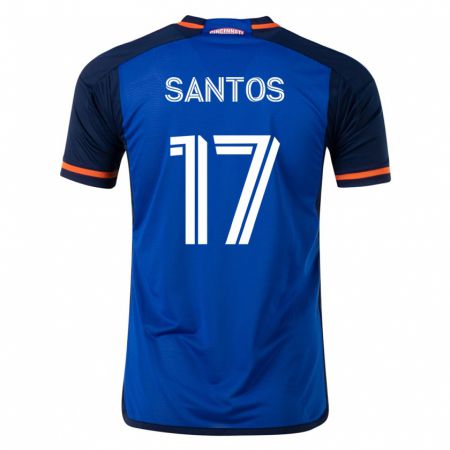 Kandiny Muži Sergio Santos #17 Modrá Dresy Hazai Csapatmez 2023/24 Triĭká