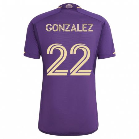 Kandiny Muži Gastón González #22 Fialový Dresy Hazai Csapatmez 2023/24 Triĭká