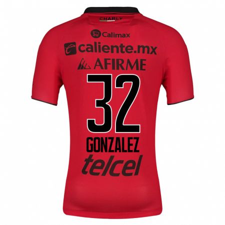 Kandiny Muži Carlos González #32 Červená Dresy Hazai Csapatmez 2023/24 Triĭká