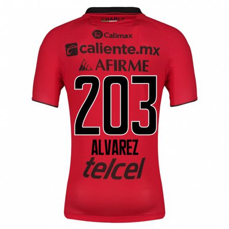 Kandiny Muži Jaime Álvarez #203 Červená Dresy Hazai Csapatmez 2023/24 Triĭká