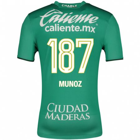 Kandiny Muži Diego Muñoz #187 Zelená Dresy Hazai Csapatmez 2023/24 Triĭká