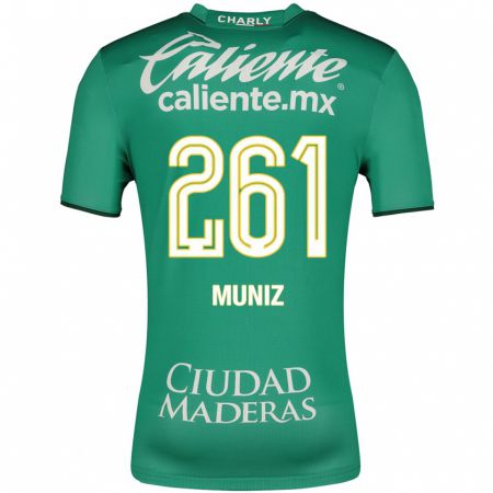 Kandiny Muži César Muñiz #261 Zelená Dresy Hazai Csapatmez 2023/24 Triĭká