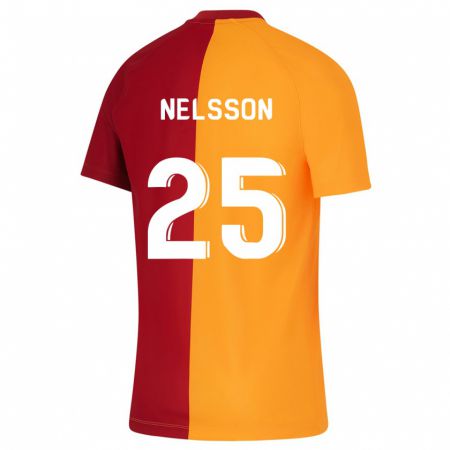 Kandiny Muži Victor Nelsson #25 Oranžová Dresy Hazai Csapatmez 2023/24 Triĭká