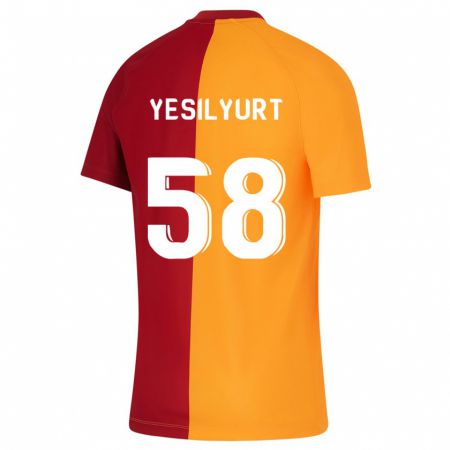 Kandiny Muži Ali Yeşilyurt #58 Oranžová Dresy Hazai Csapatmez 2023/24 Triĭká