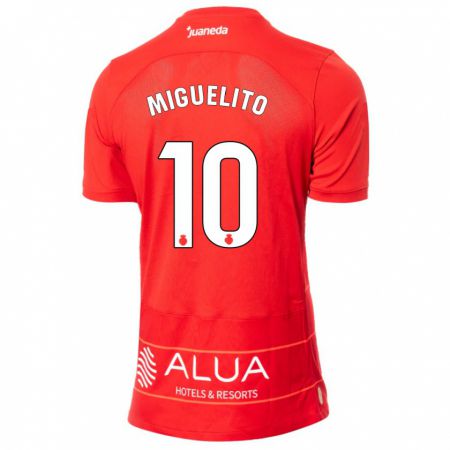 Kandiny Muži Miguelito #10 Červená Dresy Hazai Csapatmez 2023/24 Triĭká