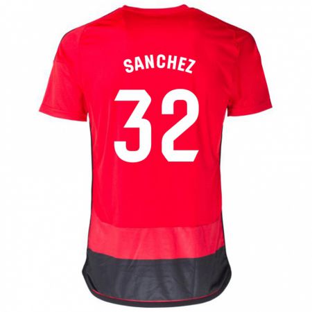 Kandiny Muži Rubén Sánchez #32 Červená Čierna Dresy Hazai Csapatmez 2023/24 Triĭká
