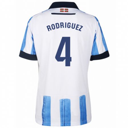 Kandiny Muži Peru Rodríguez #4 Modrá Biela Dresy Hazai Csapatmez 2023/24 Triĭká