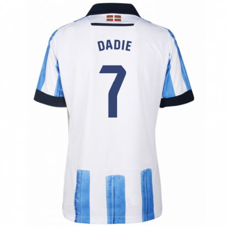 Kandiny Muži Alberto Dadie #7 Modrá Biela Dresy Hazai Csapatmez 2023/24 Triĭká