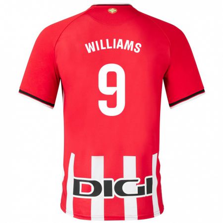 Kandiny Muži Iñaki Williams #9 Červená Dresy Hazai Csapatmez 2023/24 Triĭká