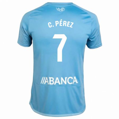 Kandiny Muži Carles Pérez #7 Modrá Dresy Hazai Csapatmez 2023/24 Triĭká