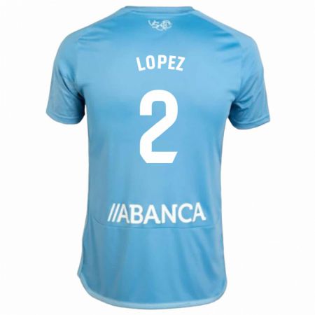 Kandiny Muži Iván López #2 Modrá Dresy Hazai Csapatmez 2023/24 Triĭká