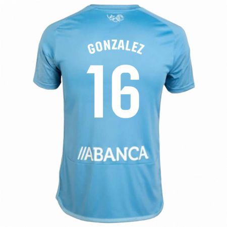 Kandiny Muži Dani González #16 Modrá Dresy Hazai Csapatmez 2023/24 Triĭká