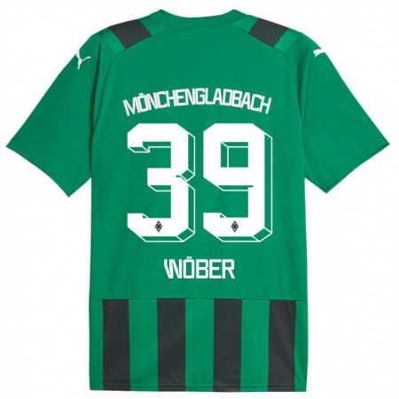 Kandiny Muži Maximilian Wöber #39 Čierna Zelená Dresy Idegenbeli Csapatmez 2023/24 Triĭká