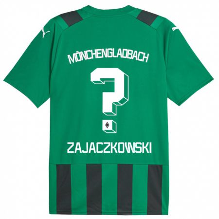 Kandiny Muži Vincent Zajaczkowski #0 Čierna Zelená Dresy Idegenbeli Csapatmez 2023/24 Triĭká