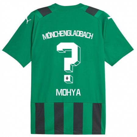 Kandiny Muži Wael Mohya #0 Čierna Zelená Dresy Idegenbeli Csapatmez 2023/24 Triĭká