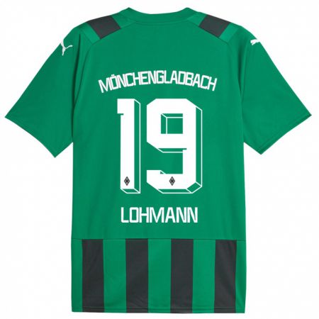 Kandiny Muži Mona Lohmann #19 Čierna Zelená Dresy Idegenbeli Csapatmez 2023/24 Triĭká