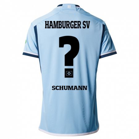 Kandiny Muži Henri Maximilian Schümann #0 Modrá Dresy Idegenbeli Csapatmez 2023/24 Triĭká