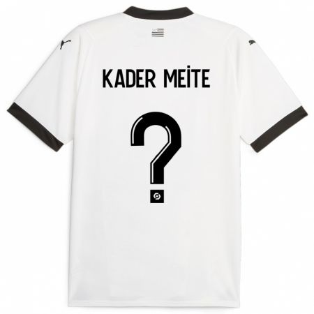 Kandiny Muži Mohamed Kader Meïté #0 Biely Dresy Idegenbeli Csapatmez 2023/24 Triĭká