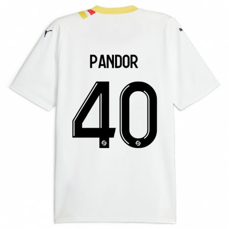 Kandiny Muži Yannick Pandor #40 Čierna Dresy Idegenbeli Csapatmez 2023/24 Triĭká