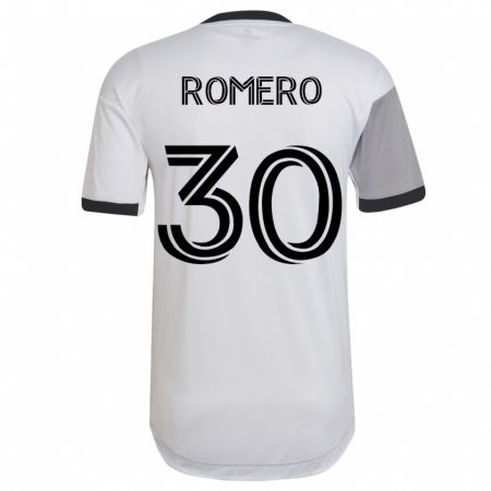 Kandiny Muži Tomás Romero #30 Biely Dresy Idegenbeli Csapatmez 2023/24 Triĭká