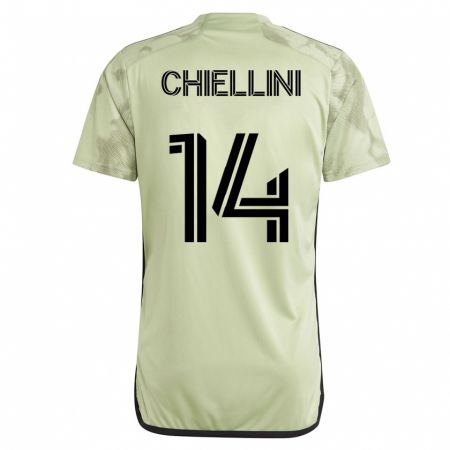 Kandiny Muži Giorgio Chiellini #14 Zelená Dresy Idegenbeli Csapatmez 2023/24 Triĭká