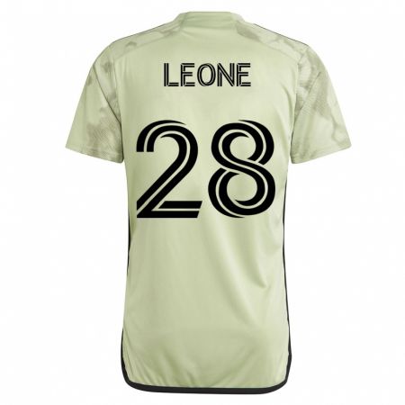 Kandiny Muži Tony Leone #28 Zelená Dresy Idegenbeli Csapatmez 2023/24 Triĭká