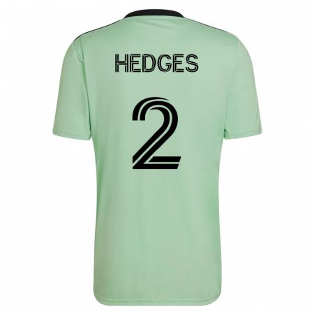 Kandiny Muži Matt Hedges #2 Svetlo Zelená Dresy Idegenbeli Csapatmez 2023/24 Triĭká