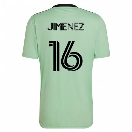 Kandiny Muži Héctor Jiménez #16 Svetlo Zelená Dresy Idegenbeli Csapatmez 2023/24 Triĭká