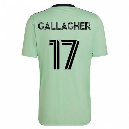 Kandiny Muži Jon Gallagher #17 Svetlo Zelená Dresy Idegenbeli Csapatmez 2023/24 Triĭká