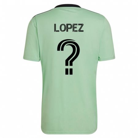 Kandiny Muži Eric López #0 Svetlo Zelená Dresy Idegenbeli Csapatmez 2023/24 Triĭká