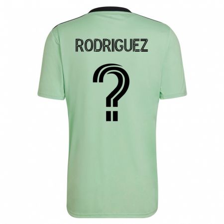 Kandiny Muži David Rodríguez #0 Svetlo Zelená Dresy Idegenbeli Csapatmez 2023/24 Triĭká