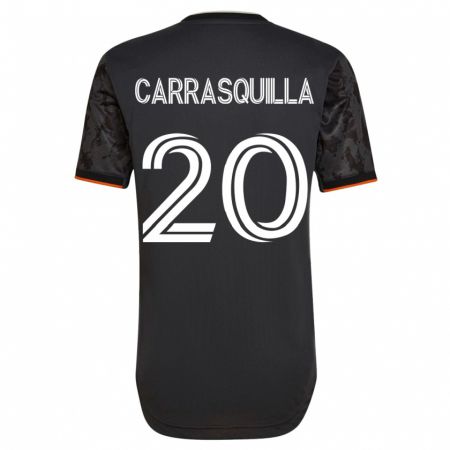Kandiny Muži Adalberto Carrasquilla #20 Čierna Dresy Idegenbeli Csapatmez 2023/24 Triĭká
