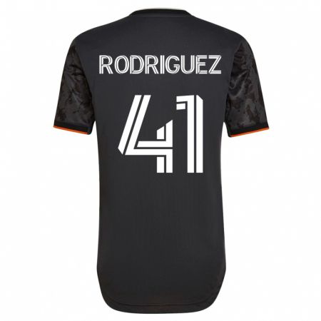 Kandiny Muži Sebastian Rodriguez #41 Čierna Dresy Idegenbeli Csapatmez 2023/24 Triĭká