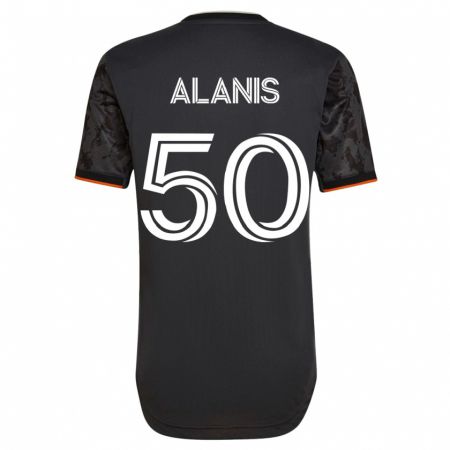 Kandiny Muži Brian Alanis #50 Čierna Dresy Idegenbeli Csapatmez 2023/24 Triĭká
