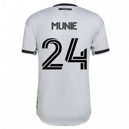 Kandiny Muži Daniel Munie #24 Biely Dresy Idegenbeli Csapatmez 2023/24 Triĭká
