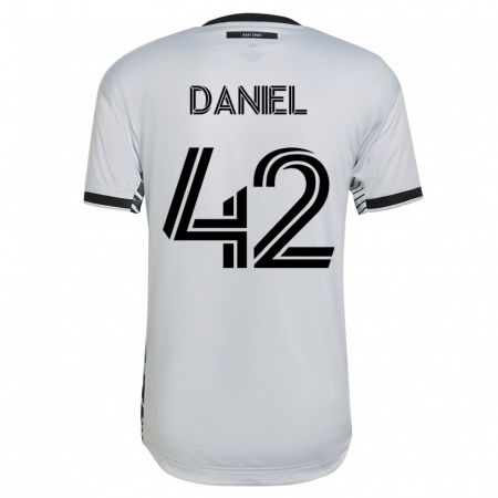 Kandiny Muži Daniel #42 Biely Dresy Idegenbeli Csapatmez 2023/24 Triĭká