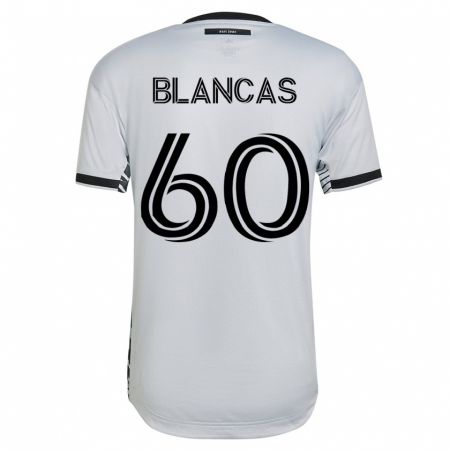 Kandiny Muži Eduardo Blancas #60 Biely Dresy Idegenbeli Csapatmez 2023/24 Triĭká