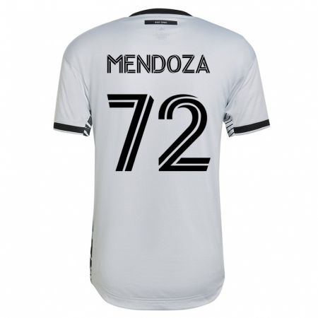 Kandiny Muži Edwyn Mendoza #72 Biely Dresy Idegenbeli Csapatmez 2023/24 Triĭká