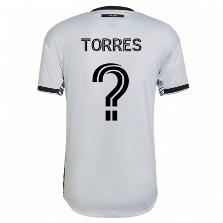 Kandiny Muži Jorge Torres #0 Biely Dresy Idegenbeli Csapatmez 2023/24 Triĭká